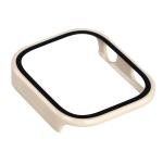 Carcasa cu protectie ecran BizonMobile Adamo compatibila cu Xiaomi Redmi Watch 6, Bej 8 - lerato.ro