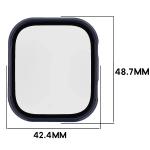 Carcasa cu protectie ecran BizonMobile Adamo compatibila cu Xiaomi Redmi Watch 6, Albastru 3 - lerato.ro