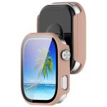 Carcasa cu protectie ecran BizonMobile Adamo compatibila cu Xiaomi Redmi Watch 6, Roz 5 - lerato.ro