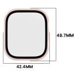 Carcasa cu protectie ecran BizonMobile Adamo compatibila cu Xiaomi Redmi Watch 6, Roz 3 - lerato.ro