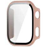 Carcasa cu protectie ecran BizonMobile Adamo compatibila cu Xiaomi Redmi Watch 6, Roz 4 - lerato.ro
