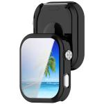 Carcasa cu protectie ecran BizonMobile Felipe compatibila cu Xiaomi Redmi Watch 6, Negru 8 - lerato.ro