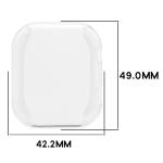 Carcasa cu protectie ecran BizonMobile Felipe compatibila cu Xiaomi Redmi Watch 6, Transparent 3 - lerato.ro