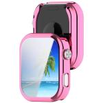 Carcasa cu protectie ecran BizonMobile Felipe compatibila cu Xiaomi Redmi Watch 6, Roz 8 - lerato.ro