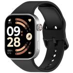 Curea din silicon BizonMobile compatibila cu Xiaomi Redmi Watch 6 / 5 / 4 / Smart Band 10 Pro / 9 Pro / 8 Pro, Negru 2 - lerato.ro