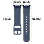 Curea din silicon BizonMobile compatibila cu Xiaomi Redmi Watch 6 / 5 / 4 / Smart Band 10 Pro / 9 Pro / 8 Pro, Dark Blue 3 - lerato.ro