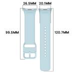 Curea din silicon BizonMobile compatibila cu Xiaomi Redmi Watch 6 / 5 / 4 / Smart Band 10 Pro / 9 Pro / 8 Pro, Light Blue 3 - lerato.ro