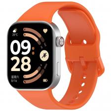 Curea din silicon BizonMobile compatibila cu Xiaomi Redmi Watch 6 / 5 / 4 / Smart Band 10 Pro / 9 Pro / 8 Pro, Portocaliu