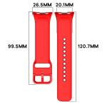 Curea din silicon BizonMobile compatibila cu Xiaomi Redmi Watch 6 / 5 / 4 / Smart Band 10 Pro / 9 Pro / 8 Pro, Rosu 3 - lerato.ro