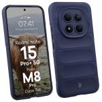 Carcasa Bizon Tur compatibila cu Xiaomi Redmi Note 15 Pro Plus 5G / POCO M8 Pro 5G, Dark Blue 3 - lerato.ro