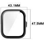 Carcasa cu protectie ecran din sticla securizata BizonMobile compatibila cu Huawei Watch Fit 4 Pro, Negru 3 - lerato.ro