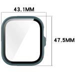 Carcasa cu protectie ecran din sticla securizata BizonMobile compatibila cu Huawei Watch Fit 4 Pro, Verde 3 - lerato.ro