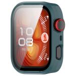 Carcasa cu protectie ecran din sticla securizata BizonMobile compatibila cu Huawei Watch Fit 4 Pro, Verde 6 - lerato.ro