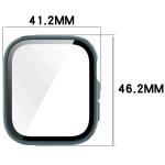 Carcasa cu protectie ecran din sticla securizata BizonMobile compatibila cu Huawei Watch Fit 4, Verde 3 - lerato.ro