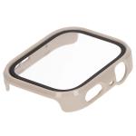 Carcasa cu protectie ecran din sticla securizata BizonMobile compatibila cu Huawei Watch Fit 4 Pro, Bej 7 - lerato.ro