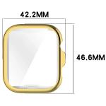 Carcasa cu protectie ecran BizonMobile Felipe compatibila cu Huawei Watch Fit 4 Pro, Gold 3 - lerato.ro