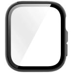 Carcasa cu protectie ecran din sticla securizata BizonMobile compatibila cu Huawei Watch Fit 4, Negru 9 - lerato.ro