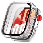 Carcasa cu protectie ecran din sticla securizata BizonMobile compatibila cu Huawei Watch Fit 4, Transparent 2 - lerato.ro