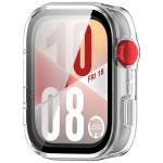 Carcasa cu protectie ecran din sticla securizata BizonMobile compatibila cu Huawei Watch Fit 4, Transparent 6 - lerato.ro