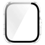 Carcasa cu protectie ecran din sticla securizata BizonMobile compatibila cu Huawei Watch Fit 4, Transparent 9 - lerato.ro