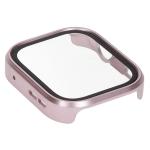 Carcasa cu protectie ecran din sticla securizata BizonMobile compatibila cu Huawei Watch Fit 4 Pro, Satin Pink 8 - lerato.ro