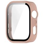 Carcasa cu protectie ecran din sticla securizata BizonMobile compatibila cu Huawei Watch Fit 4 Pro, Roz 4 - lerato.ro