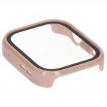 Carcasa cu protectie ecran din sticla securizata BizonMobile compatibila cu Huawei Watch Fit 4 Pro, Roz 8 - lerato.ro