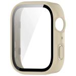 Carcasa cu protectie ecran din sticla securizata BizonMobile compatibila cu Huawei Watch Fit 4, Bej 4 - lerato.ro
