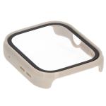 Carcasa cu protectie ecran din sticla securizata BizonMobile compatibila cu Huawei Watch Fit 4, Bej 8 - lerato.ro