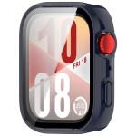 Carcasa cu protectie ecran din sticla securizata BizonMobile compatibila cu Huawei Watch Fit 4, Dark Blue 6 - lerato.ro