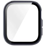 Carcasa cu protectie ecran din sticla securizata BizonMobile compatibila cu Huawei Watch Fit 4, Dark Blue 9 - lerato.ro