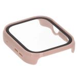 Carcasa cu protectie ecran din sticla securizata BizonMobile compatibila cu Huawei Watch Fit 4, Roz 8 - lerato.ro