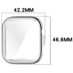 Carcasa cu protectie ecran BizonMobile Felipe compatibila cu Huawei Watch Fit 4 Pro, Silver 4 - lerato.ro