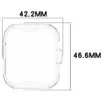 Carcasa cu protectie ecran BizonMobile Felipe compatibila cu Huawei Watch Fit 4 Pro, Transparent 3 - lerato.ro