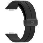 Curea din silicon Bizon Strap Watch Silicone L compatibila cu Huawei Watch Fit 4 Pro / Fit 4 / Fit 3, Negru 3 - lerato.ro