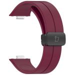 Curea din silicon Bizon Strap Watch Silicone L compatibila cu Huawei Watch Fit 4 Pro / Fit 4 / Fit 3, Burgundy 4 - lerato.ro