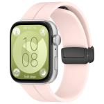 Curea din silicon Bizon Strap Watch Silicone L compatibila cu Huawei Watch Fit 4 Pro / Fit 4 / Fit 3, Roz 2 - lerato.ro