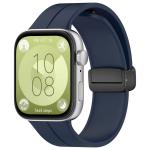 Curea din silicon Bizon Strap Watch Silicone L compatibila cu Huawei Watch Fit 4 Pro / Fit 4 / Fit 3, Dark Blue 2 - lerato.ro