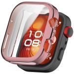 Carcasa cu protectie ecran BizonMobile Felipe compatibila cu Huawei Watch Fit 4, Roz 2 - lerato.ro
