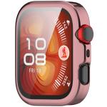Carcasa cu protectie ecran BizonMobile Felipe compatibila cu Huawei Watch Fit 4, Roz 9 - lerato.ro