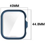Carcasa cu protectie ecran BizonMobile Felipe compatibila cu Huawei Watch Fit 4, Dark Blue 3 - lerato.ro