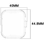 Carcasa cu protectie ecran BizonMobile Felipe compatibila cu Huawei Watch Fit 4, Transparent 3 - lerato.ro