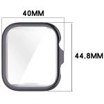 Carcasa cu protectie ecran BizonMobile Felipe compatibila cu Huawei Watch Fit 4, Gri 3 - lerato.ro