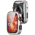 Carcasa cu protectie ecran BizonMobile Felipe compatibila cu Huawei Watch Fit 4, Silver 8 - lerato.ro