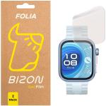 Set 2 folii protectie Bizon Glass Watch Film Sun compatibile cu Huawei Watch Fit 4 Pro, Transparent 2 - lerato.ro