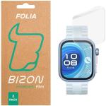 Set 2 folii protectie Bizon Watch Hydrogel compatibile cu Huawei Watch Fit 4 / 4 Pro, Transparent 2 - lerato.ro