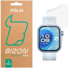 Set 2 folii protectie Bizon Watch Hydrogel compatibile cu Huawei Watch Fit 4 / 4 Pro, Transparent