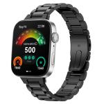 Curea din otel inoxidabil Bizon Strap Watch Aura compatibila cu Huawei Watch Fit 4 Pro / Fit 4 / Fit 3, Negru 2 - lerato.ro