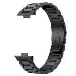 Curea din otel inoxidabil Bizon Strap Watch Aura compatibila cu Huawei Watch Fit 4 Pro / Fit 4 / Fit 3, Negru 6 - lerato.ro