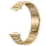 Curea din otel inoxidabil Bizon Strap Watch Aura compatibila cu Huawei Watch Fit 4 Pro / Fit 4 / Fit 3, Gold 7 - lerato.ro